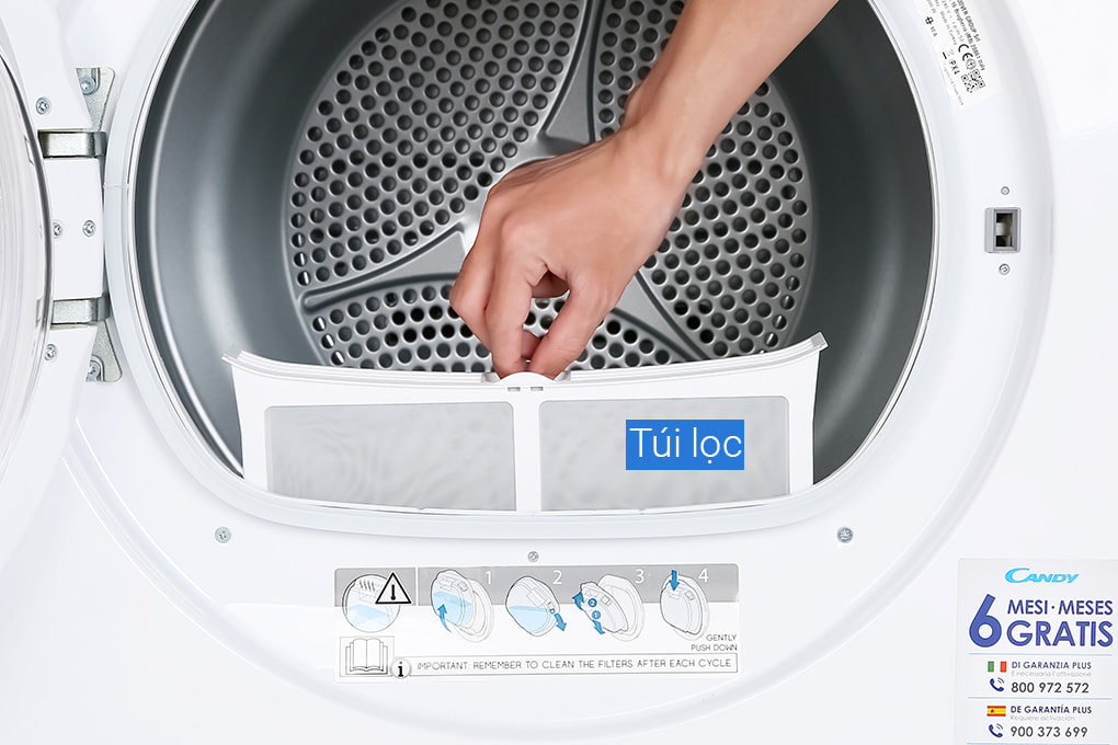 Máy sấy ngưng tụ Candy 10 kg CSO C10TE-S