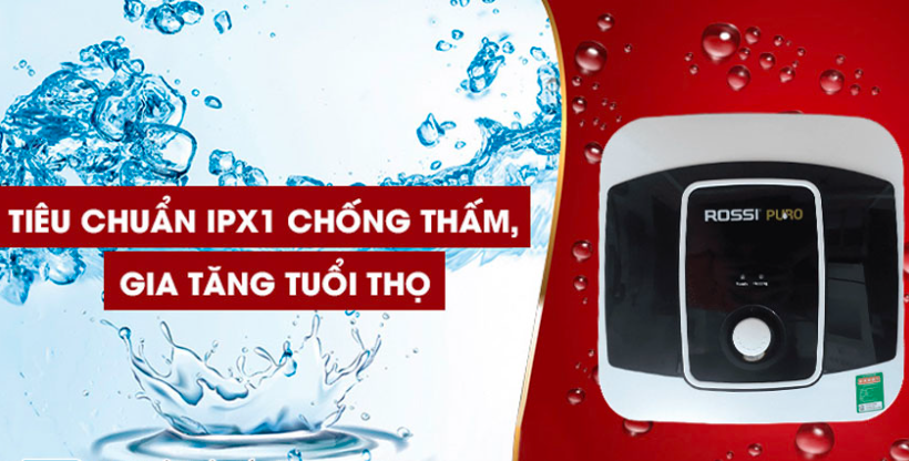 Bình nóng lạnh Rossi Puro 15 Lít Rpo 15S