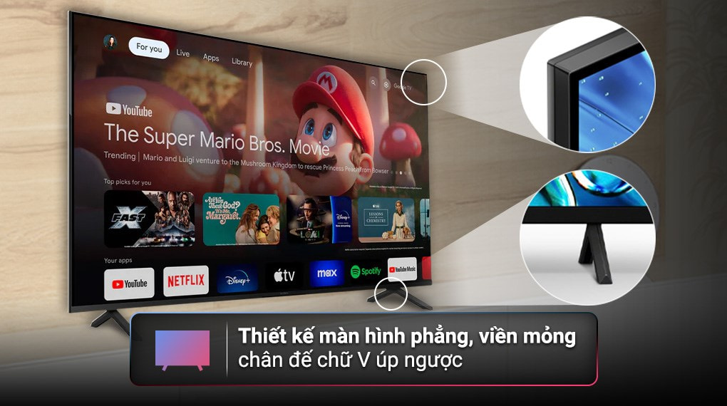 Google Tivi Sony 4K Bravia 3 - 55 inch K-55S30 (Mẫu mới 2024)