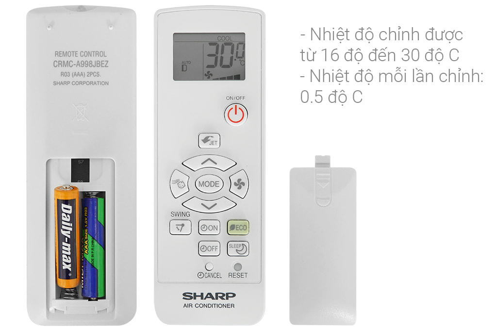 Máy lạnh Sharp Inverter 1.5 HP AH-X13ZEW