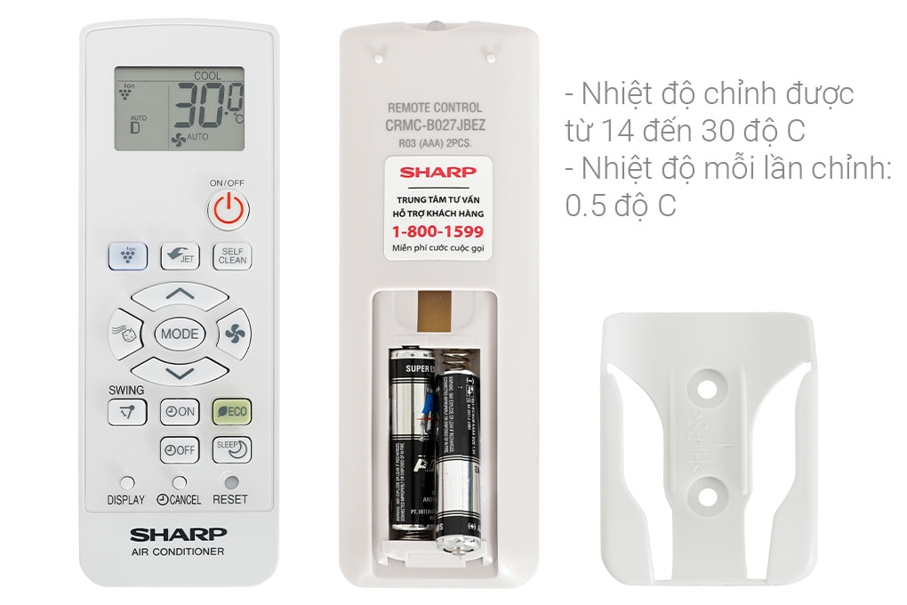 Máy lạnh Sharp Inverter 1.5 HP AH-XP13BSW