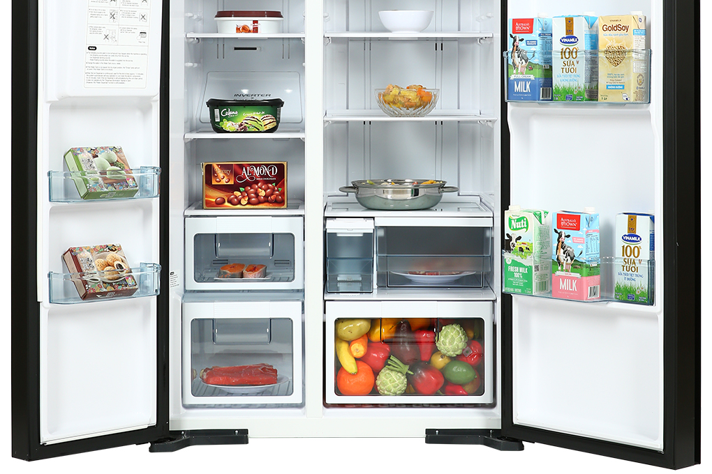Tủ lạnh Hitachi Inverter 573 lít Side By Side R-SX800GPGV0 GBK