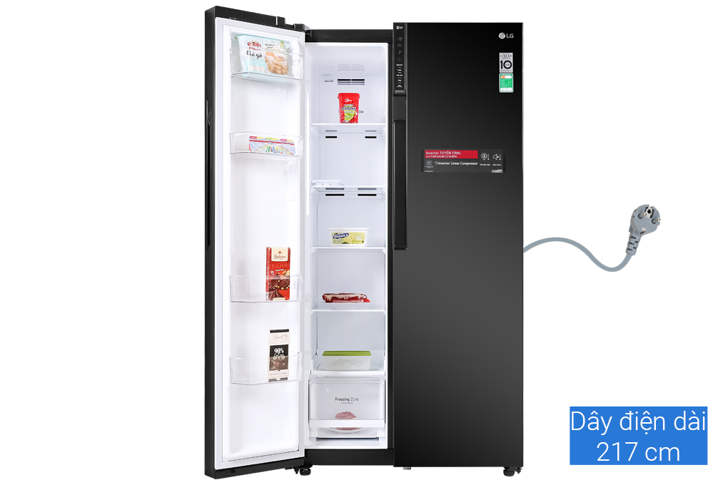 Tủ lạnh LG Inverter 613 lít Side By Side GR-B247WB