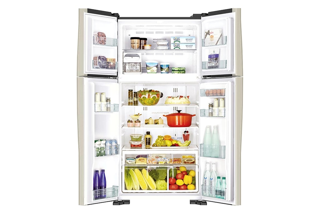 Tủ lạnh Hitachi Inverter 509 lít Multi Door R-FW650PGV8 GBK